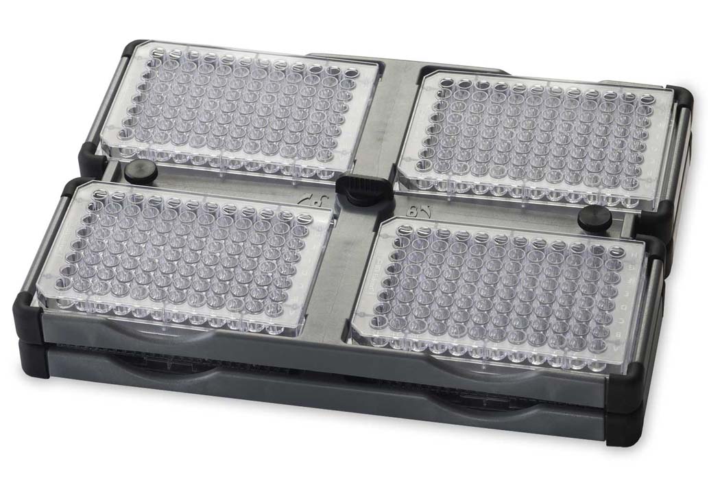 Ohaus Vortexer Accessories - 4 Place Stackable Microplate Holder