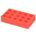 Ohaus Vortexer Accessories – 50 mL Tube Rack Foam 15-Tube Capacity